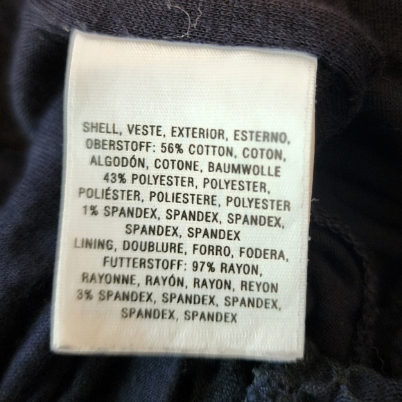 Anthropologie Post Tag Office Nautical Knit Peplum Cap Sleeve Form Fitted Y2K - Picture 2 of 15